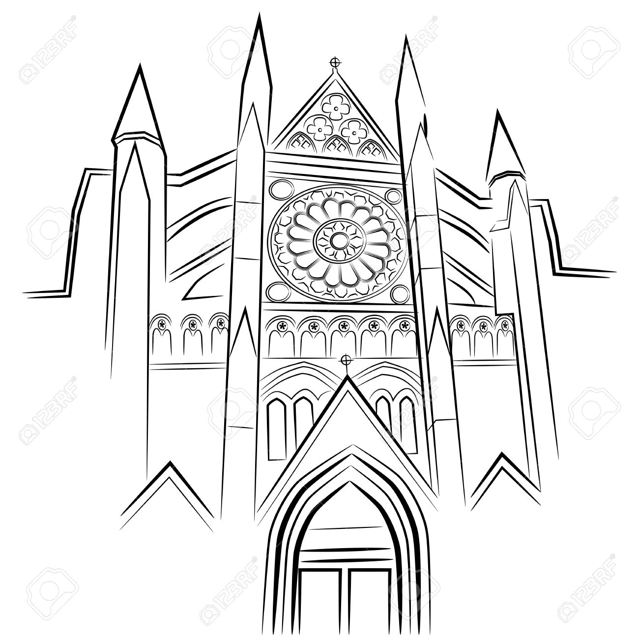 Westminster abbey clipart.