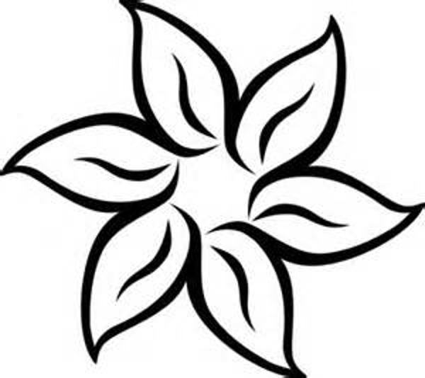 Black And White Flower Clip Art & Black And White Flower Clip Art.