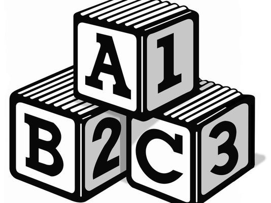 Abc blocks 9 clip art images on clipart black and.