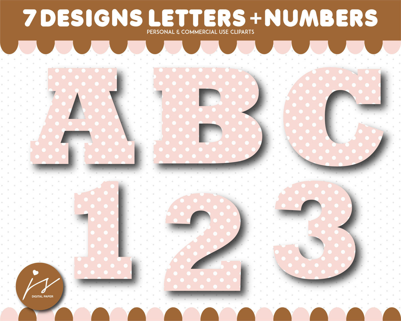 Alphabet clipart and numbers clipart, AL.