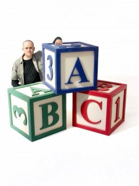 Giant ABC Building Blocks in 2019.