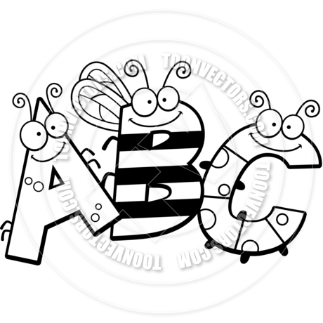 Abc Clipart Black And White.