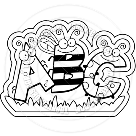 Abc Clipart Black And White.