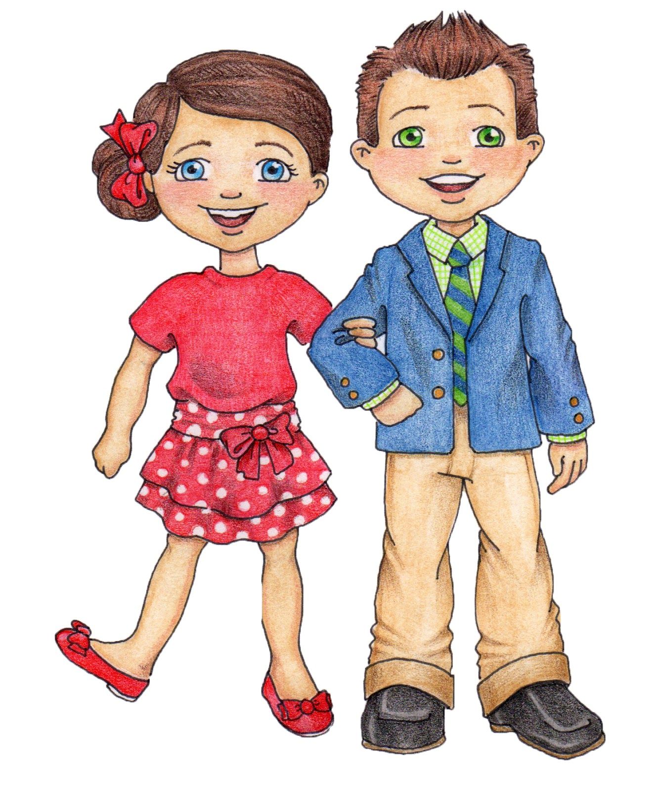 Lds Clipart Primary Boy And Girl & Free Clip Art Images #27617.
