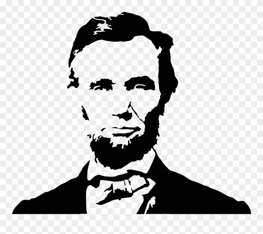 Abraham Lincoln Clipart Painting.