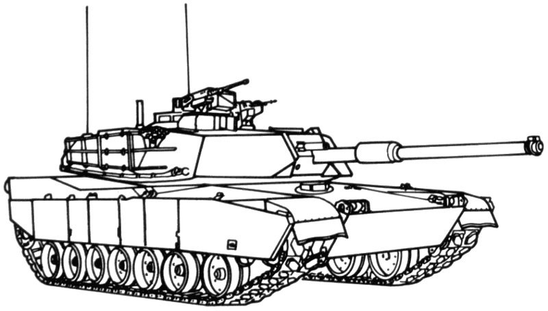 M1 Abrams Main Battle Tank.