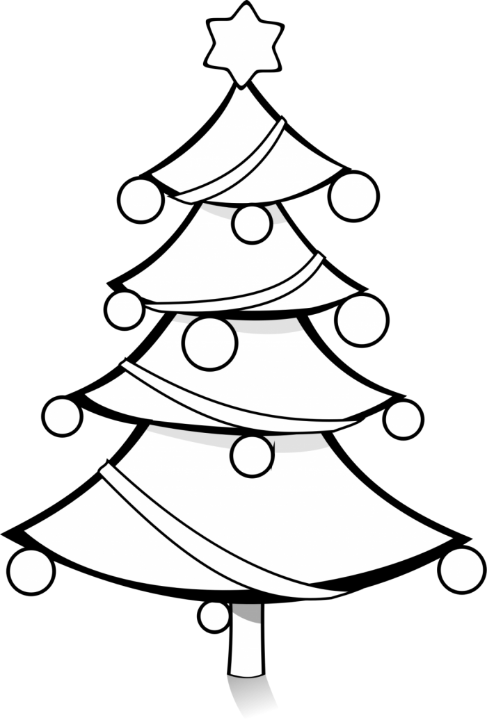 Download Free png Abstract Christmas Tree PNG Black And.