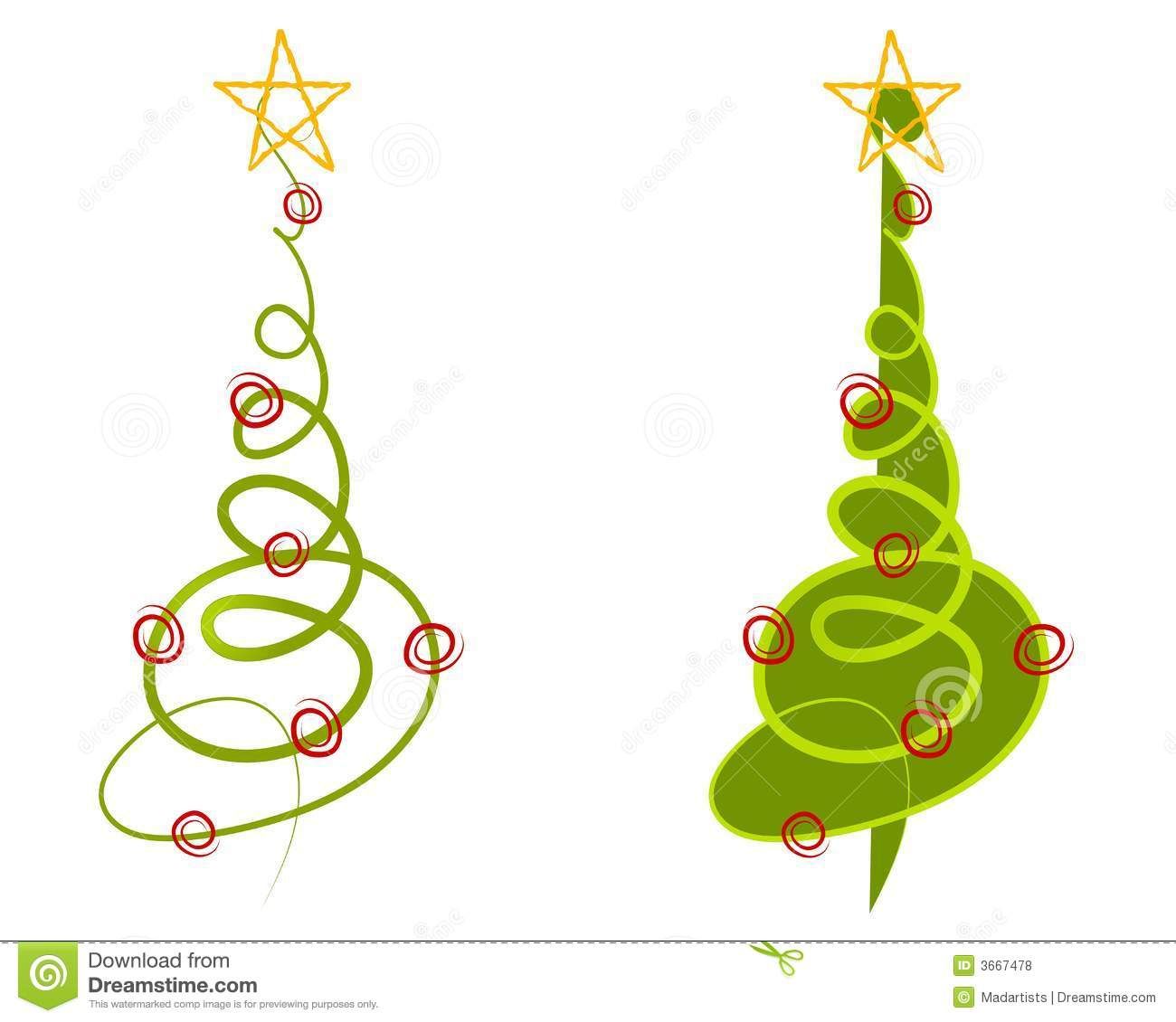 Abstract Christmas Tree Clip Art Royalty Free Stock Photos.