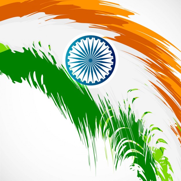 Abstract Indian flag design Vector.