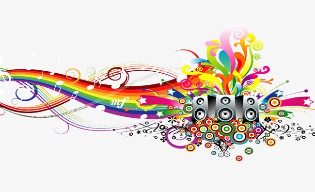 Colorful Musical Background Material PNG, Clipart, Abstract.