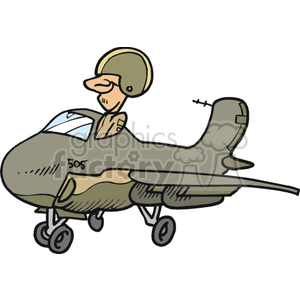 Fighter Pilot Clipart.