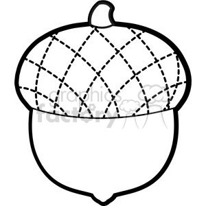 clip art of black white acorn vector illustration clipart.