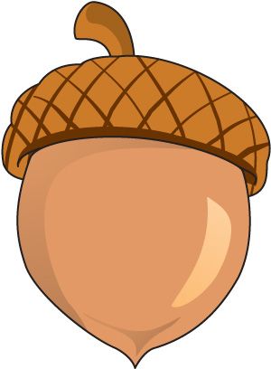 chunky acorn clipart