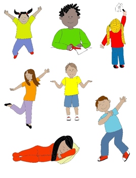 Kids in Action 1 Clip Art: Action Verbs, Illustrated!.