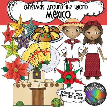Christmas Around the World Mexico Clip Art.