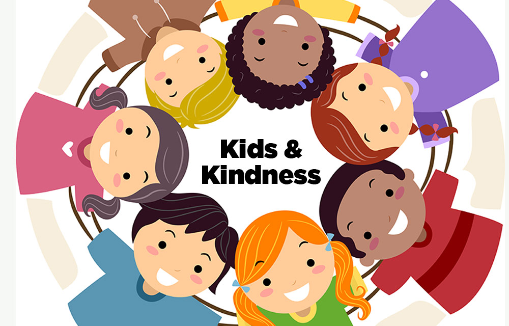 Children Showing Kindness Clipart.