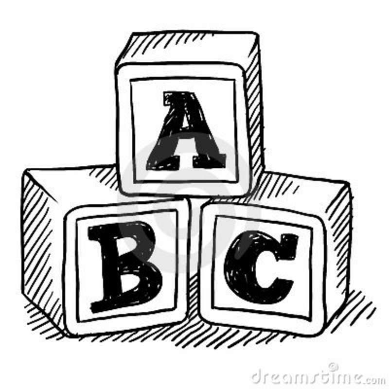 Abc Blocks Drawing.