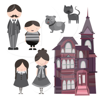Addams Family Clipart.