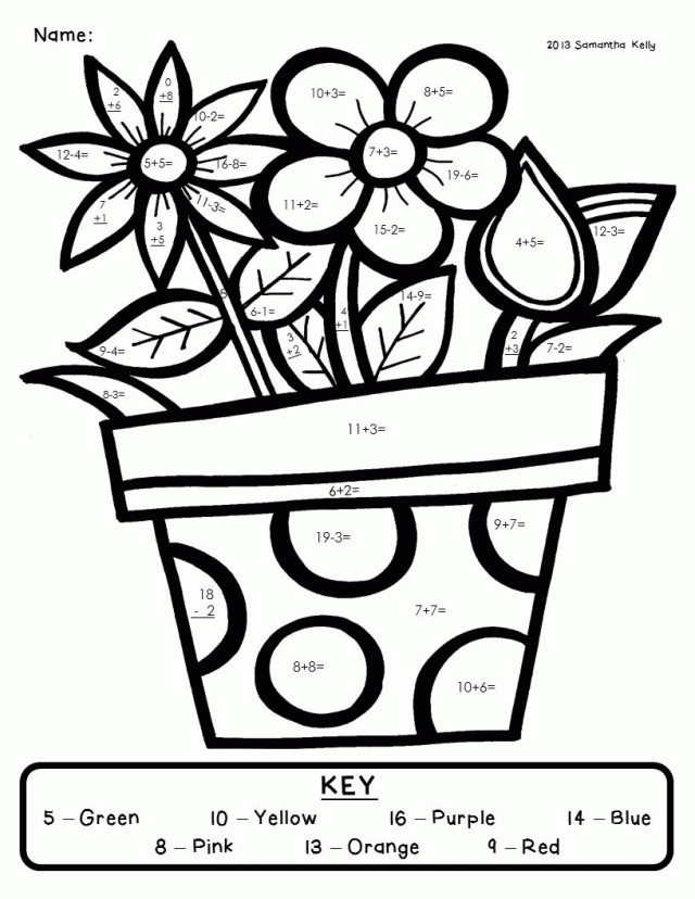 Free Addition And Subtraction Coloring Pages, Download Free.