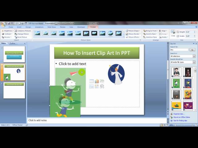 How To Insert Clip Art In PowerPoint Hindi ∼ MyElesson.org.