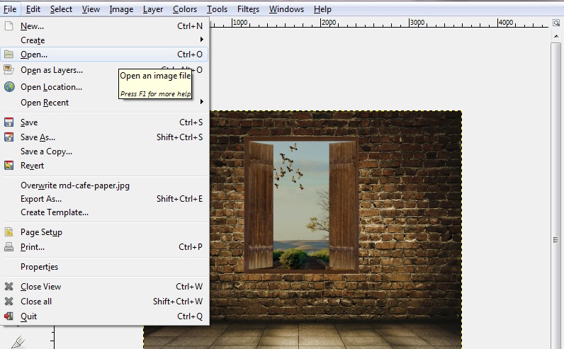 Importing Clip Art and Images to GIMP.