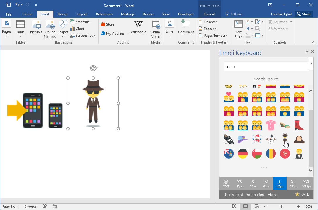 How to install a set of Emojis in Word and PowerPoint.