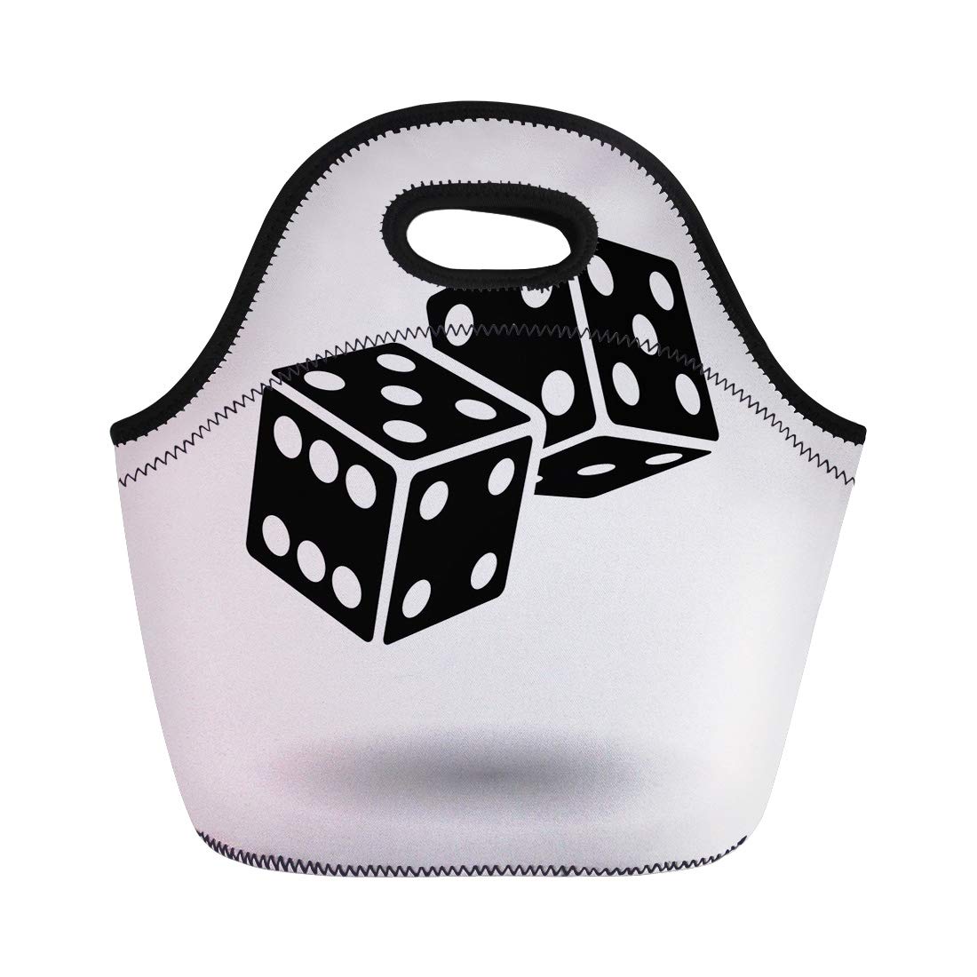 Amazon.com: Semtomn Neoprene Lunch Tote Bag Gamble Dice.
