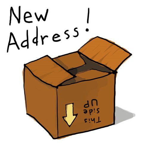 New Address Information Clipart #1.