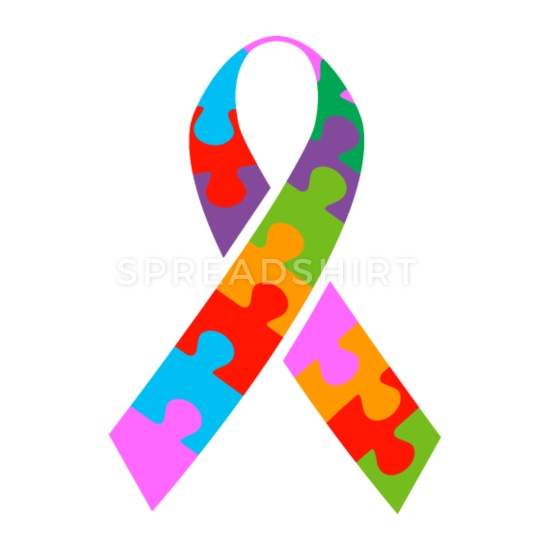 Autism Ribbon Buttons small 1\'\' (5.
