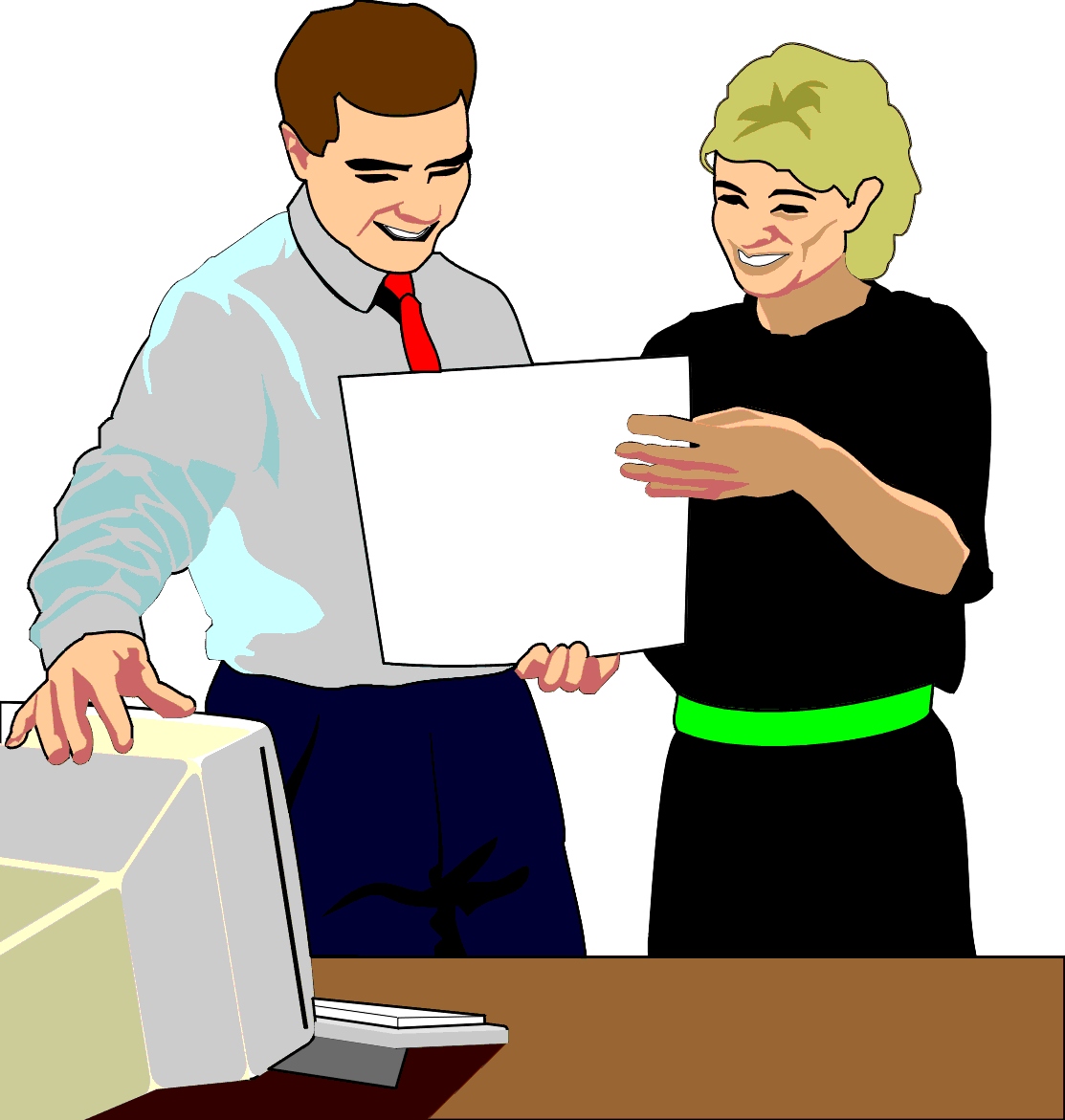 Officeteam Clip Art Holding Files