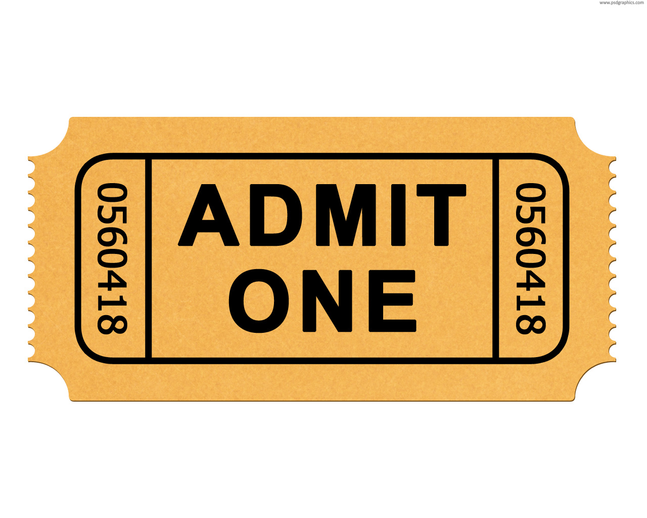 Admit Ticket.