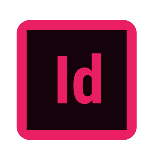 Adobe indesign Icon of Flat style.