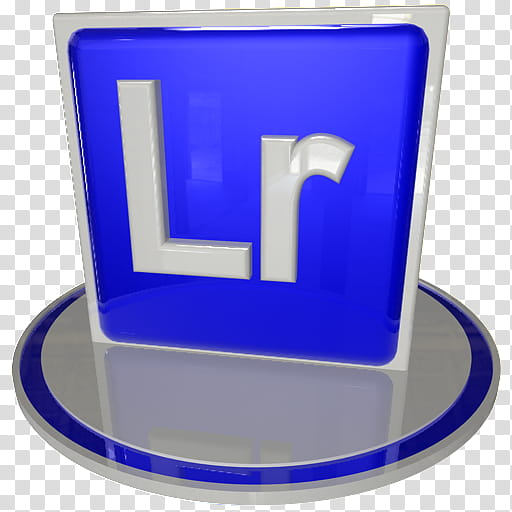 White and blue icon set , Lr blue, Adobe Lightroom logo.