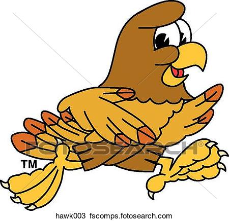 Cute Hawk Clipart.