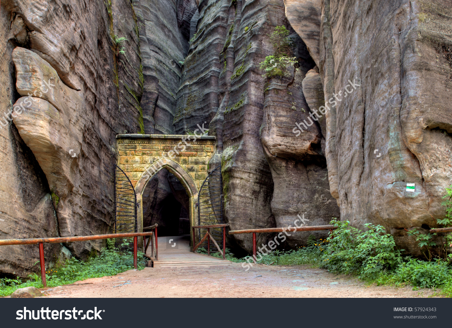 Rocks National Park Adrspach Stock Photo 57924343.