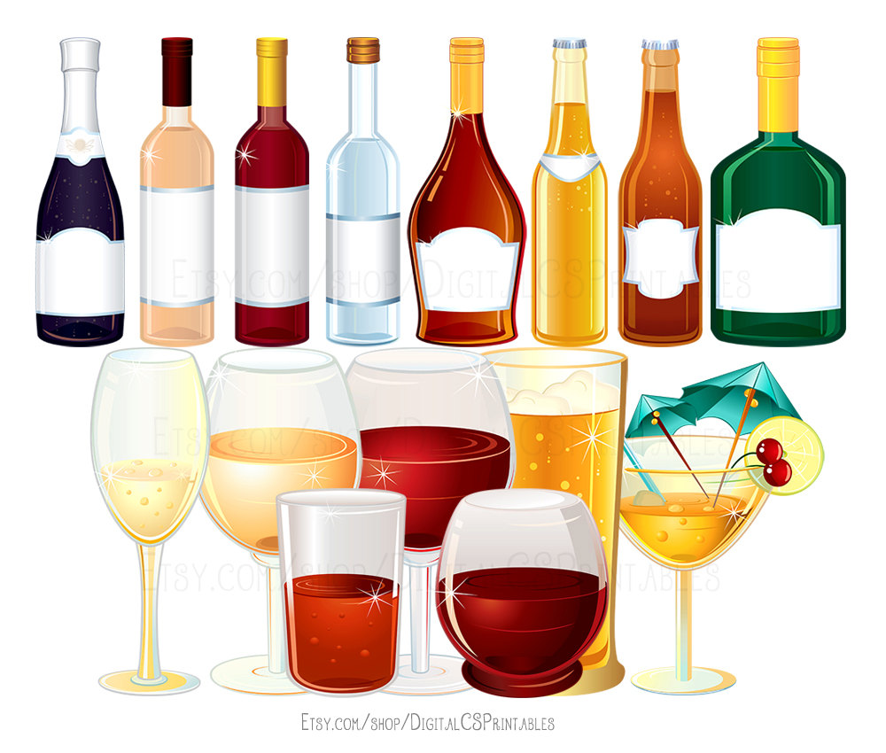 Alcohol clipart.