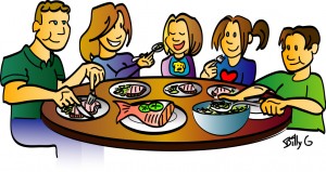 They Are Eating Clipart.