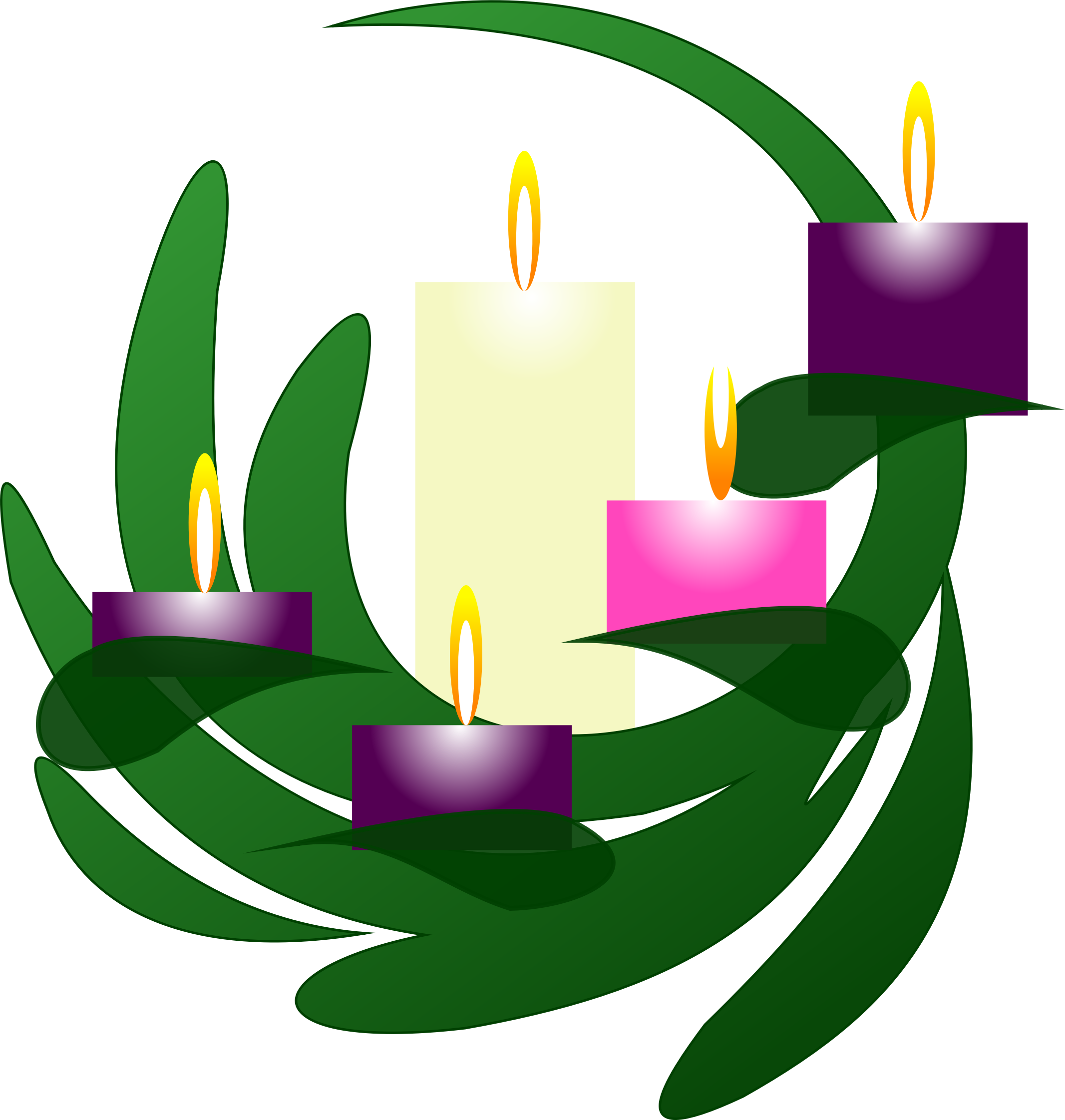450 Advent Wreath free clipart.