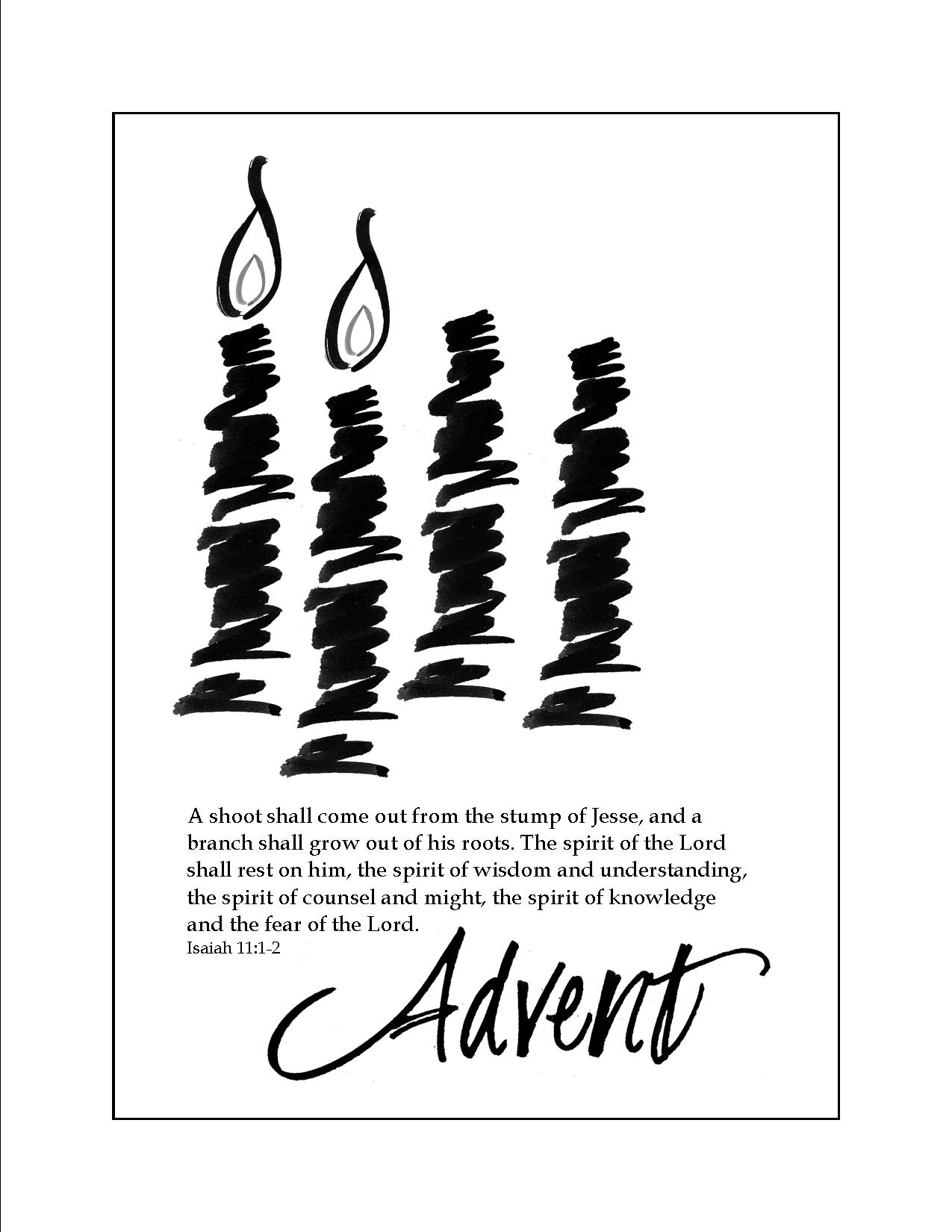 Advent Bulletin Clipart.