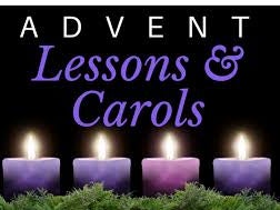 Advent Service of Lessons & Carols: Sunday, December 15, 4.