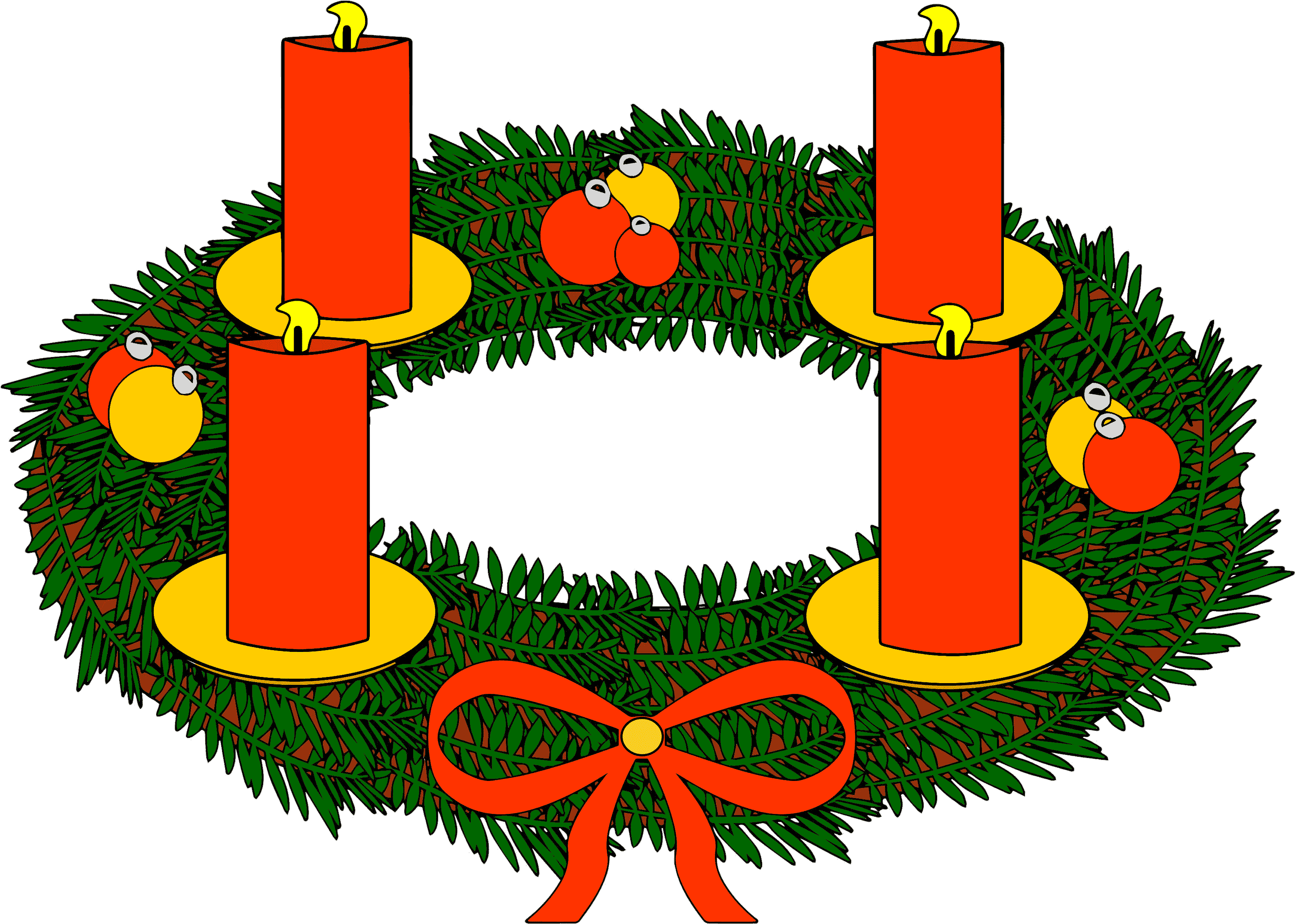 Banner Royalty Free Download Advent Wreath Clipart.