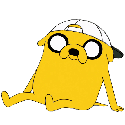 Adventure Time Jake With White Cap transparent PNG.