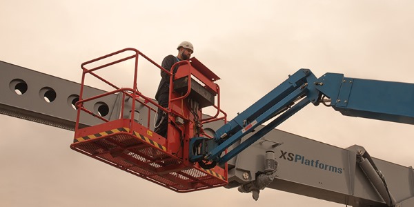 Fall protection in aerial lifts.