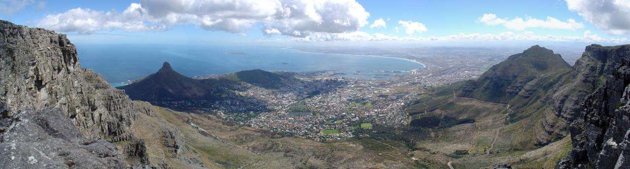 Panoramic landscape View of Cape Town, South Africa image.