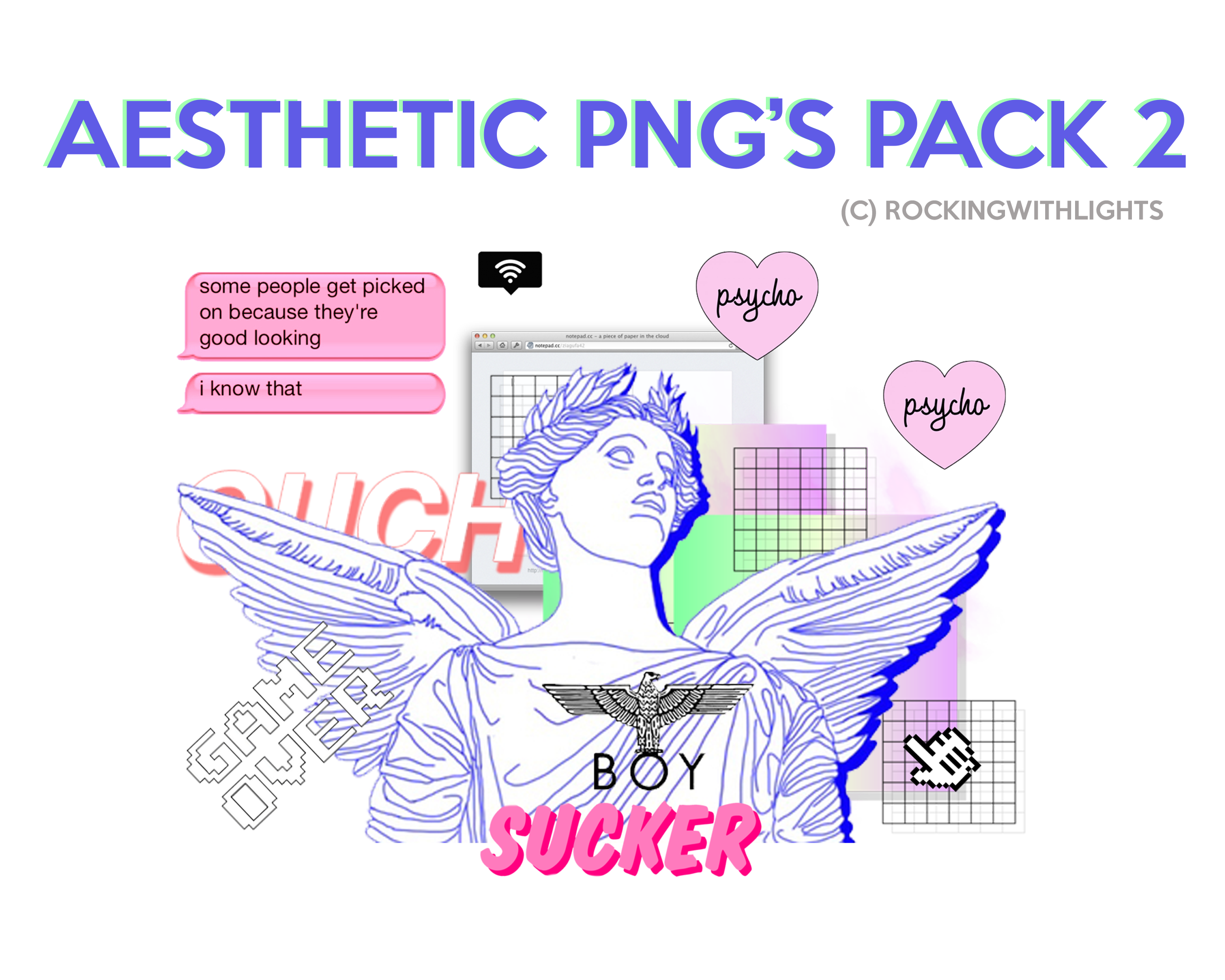 Aesthetic Clipart.