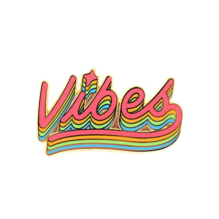 Rainbow Vibes Pin.