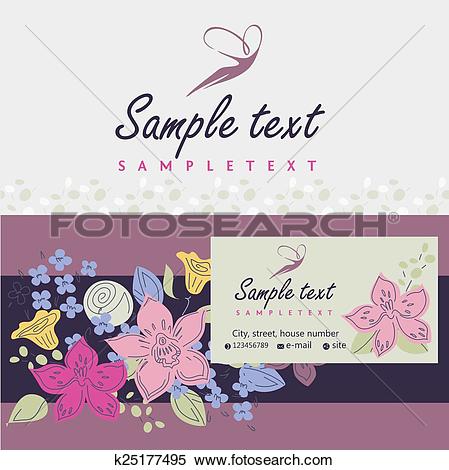 Clipart of Logos and identification. Business card, banner.
