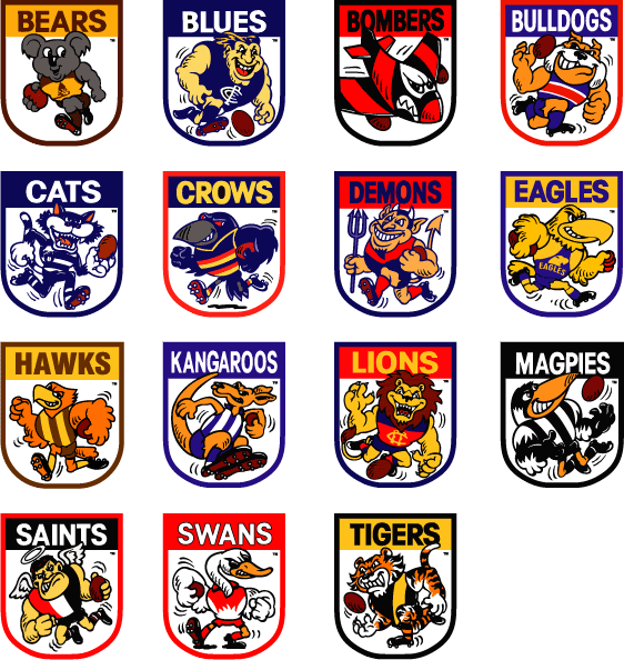 Retro AFL Logos #AFL.