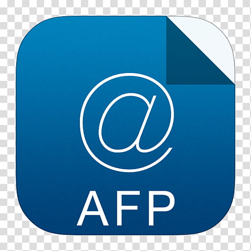 IOS Set , white AFP file logo transparent background PNG.