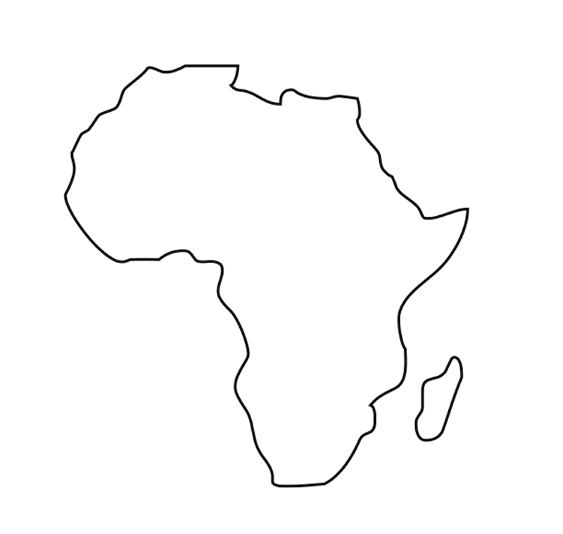 Free Africa Clipart Black And White, Download Free Clip Art.